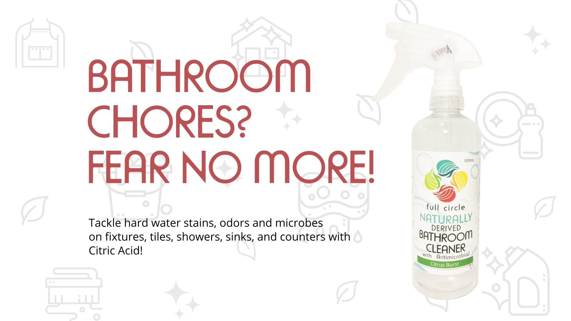 Full Circle Philippines Naturally Derived Bathroom Cleaner